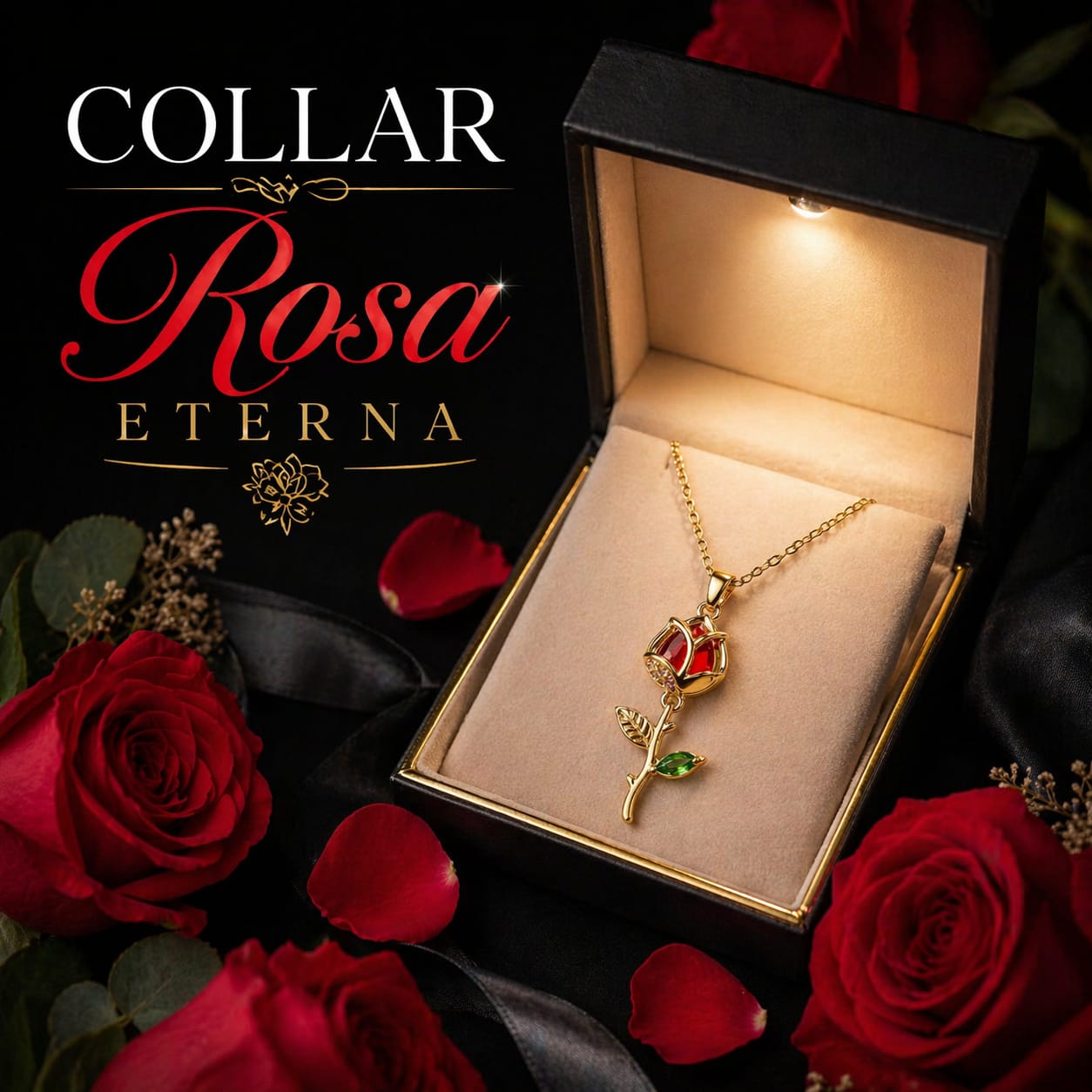 Collar Rosa Eterna